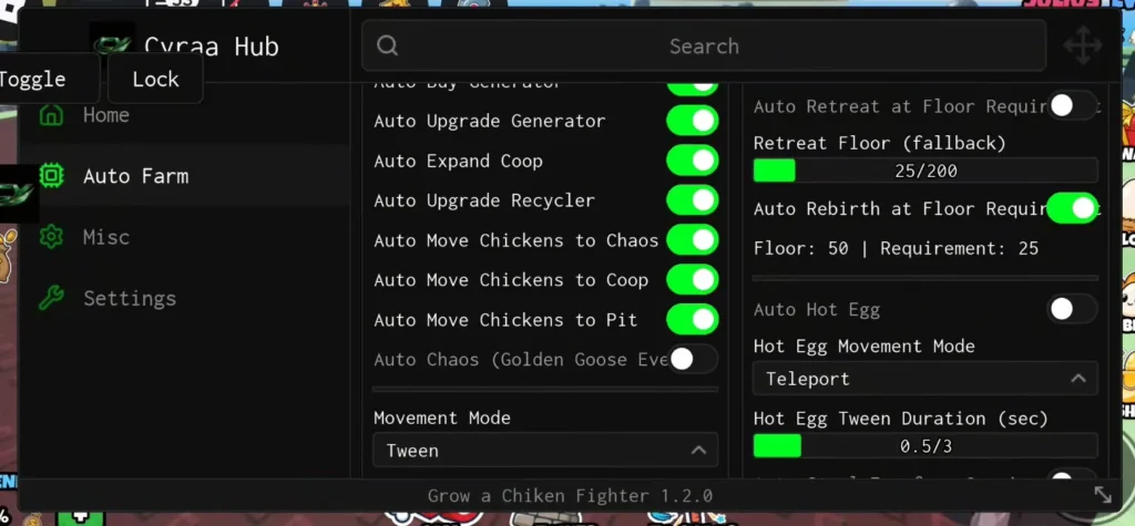 Grow a Chicken Fighter Script