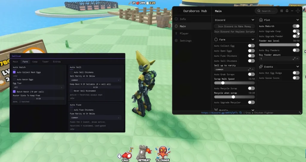 Grow a Chicken Fighter Script